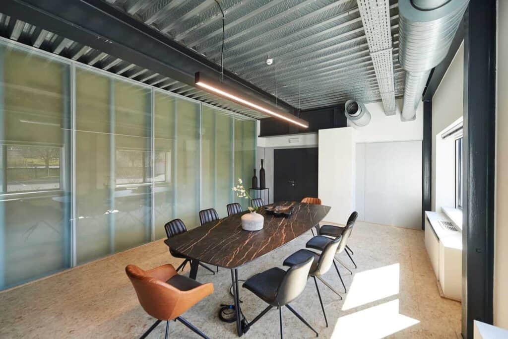Amazing meeting room with a modern design