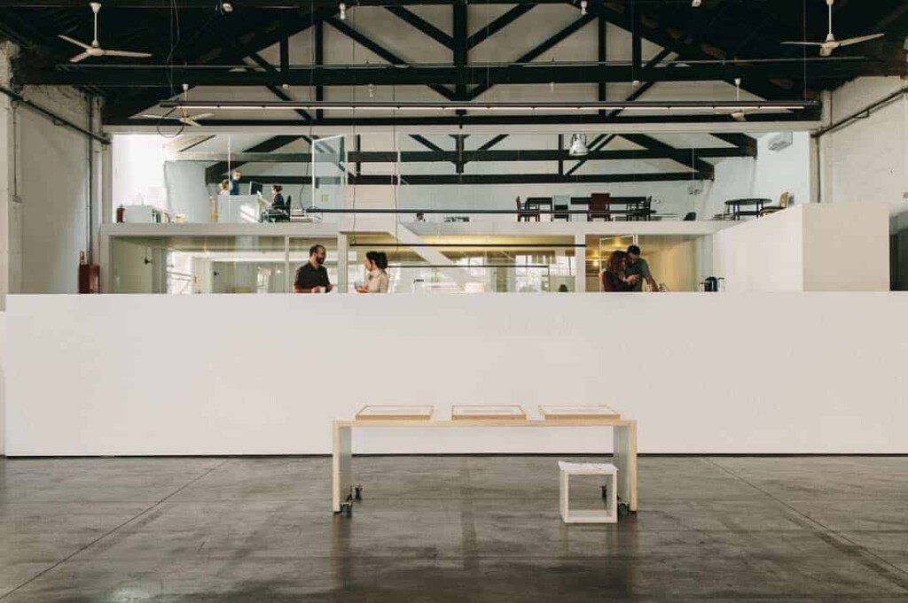 Huge white industrial space for events