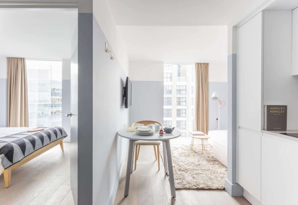 Design-led aparthotel in London