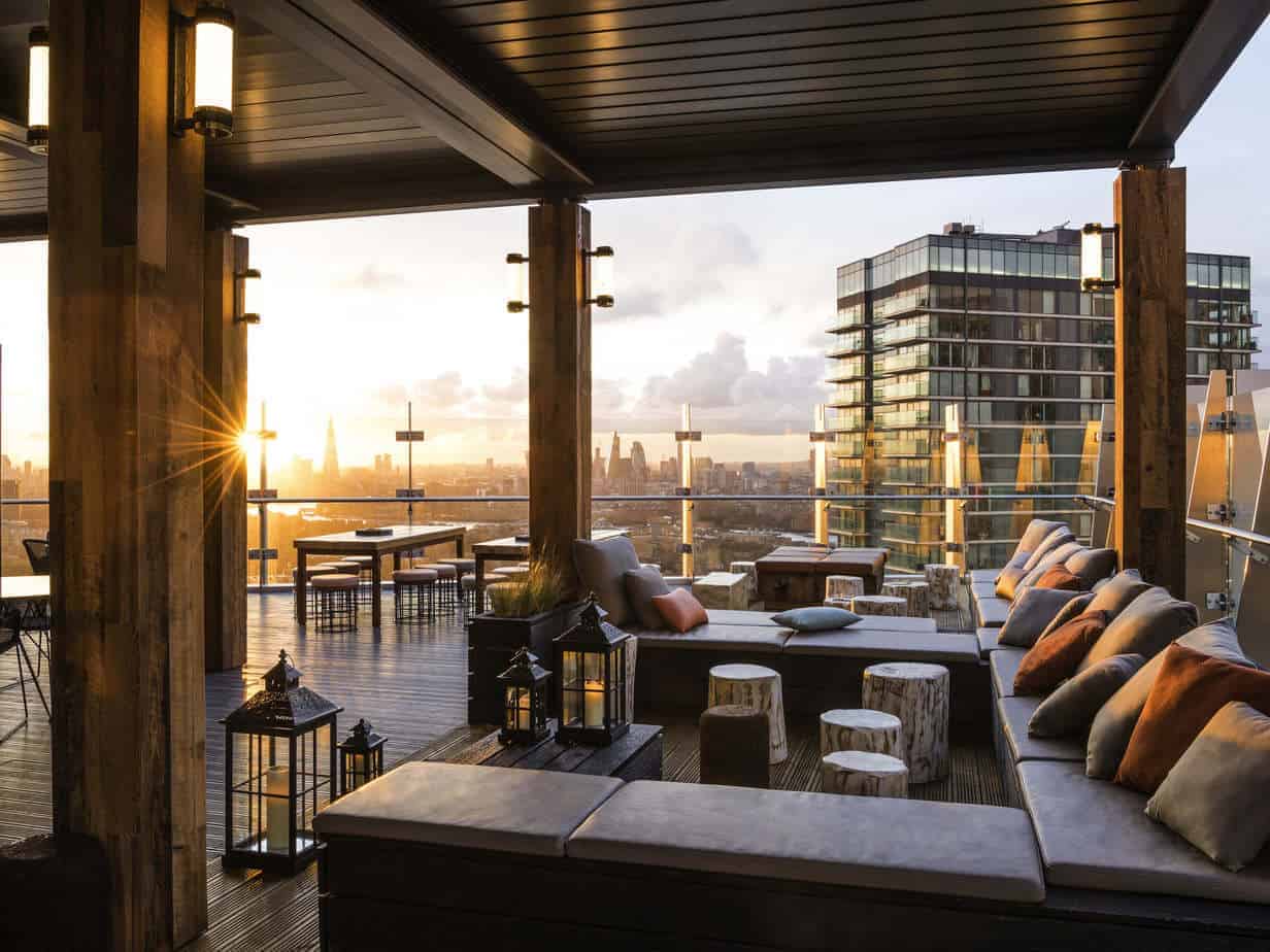 Stunning hotel with views on the London skyline