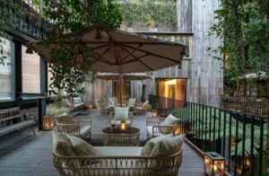 Boutique hotel with idyllic courtyard