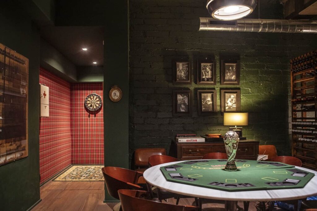 British style venue with billiard table
