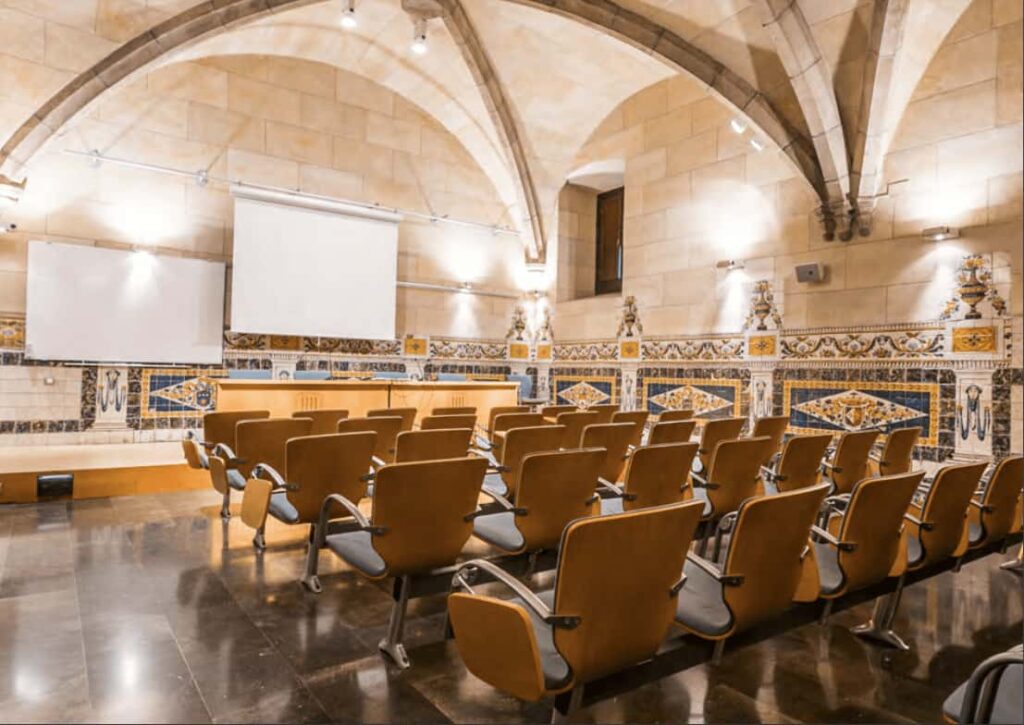 Baroque-style room for presentations and conferences