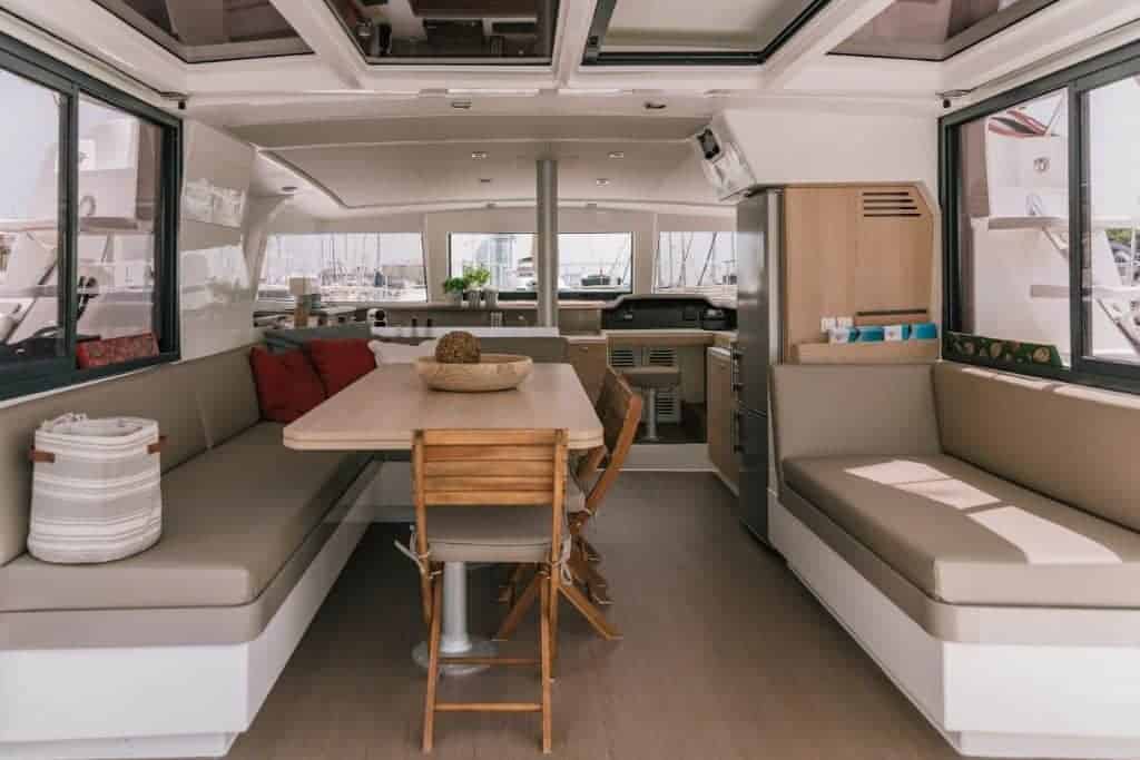 Catamaran for unique private dining experience