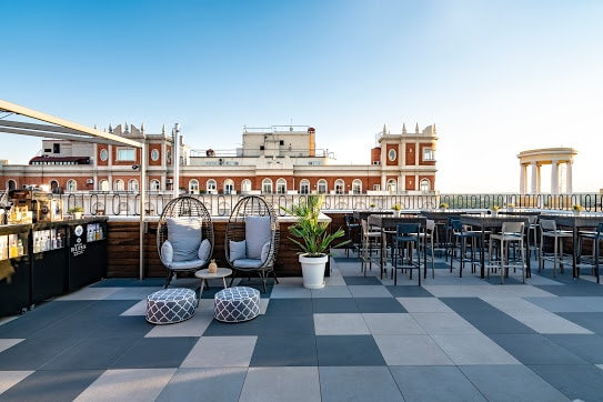 Stunning rooftop terrace in central Madrid
