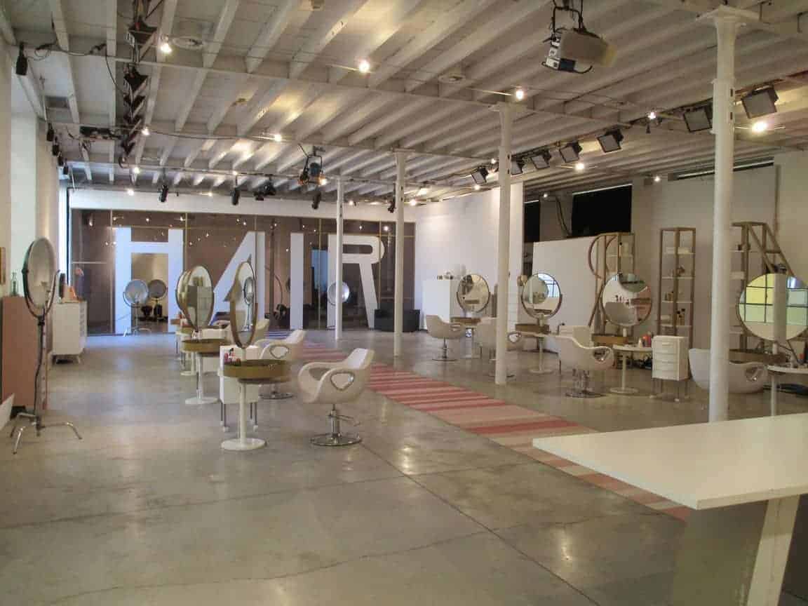 Graceful blank canvas venue with artworks