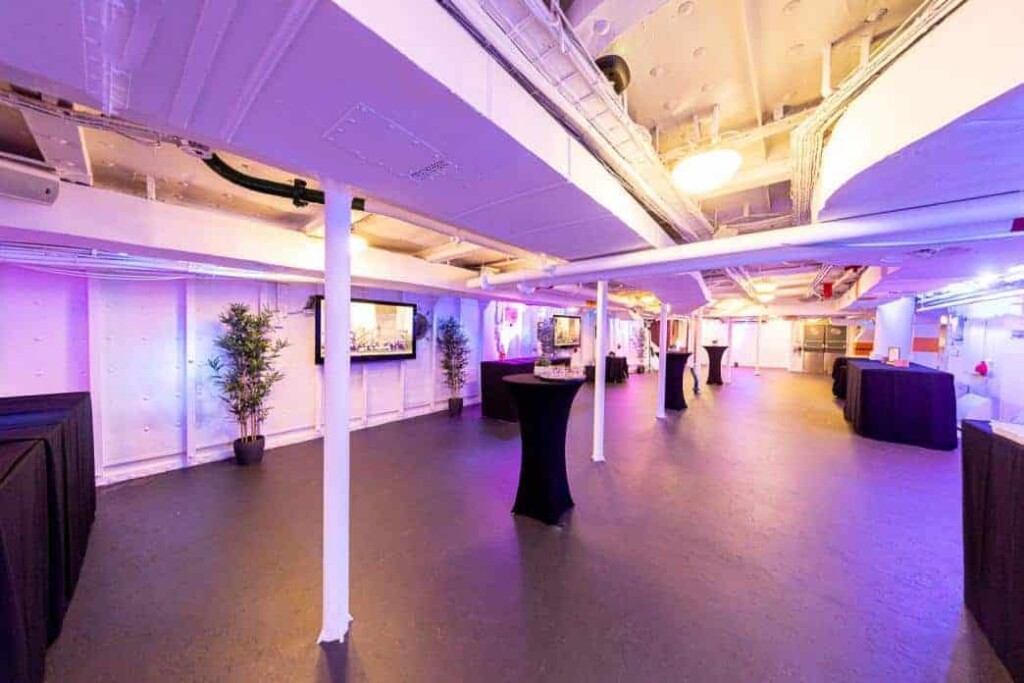 Industrial and historical boat venue in central London