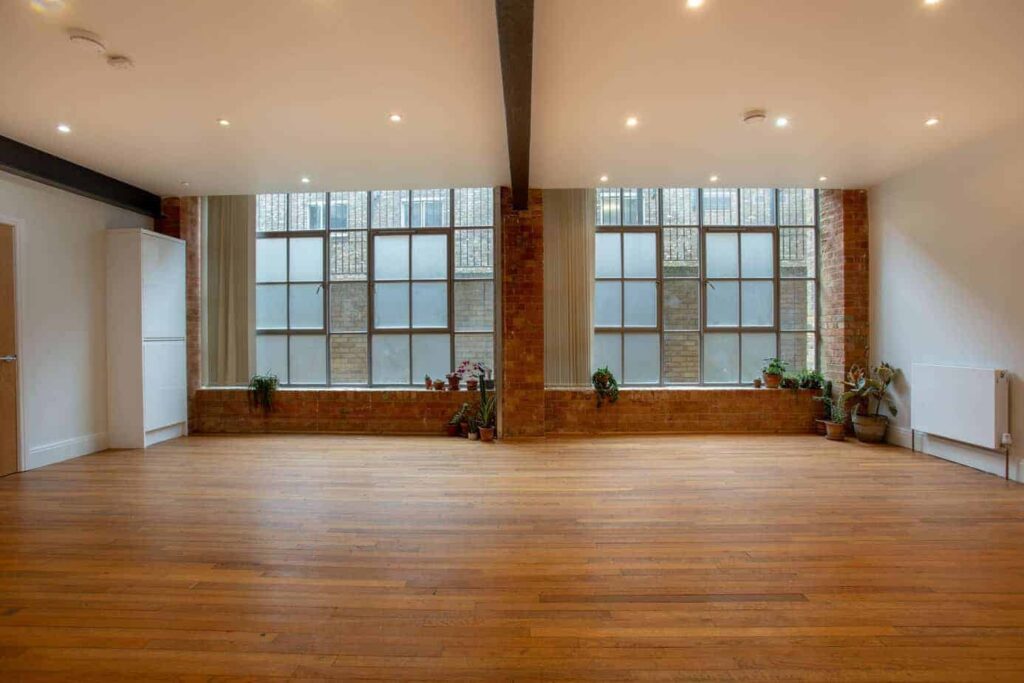 Workshop space filled with natural light