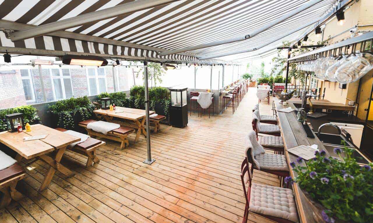 Hidden rooftop terrace for chic events