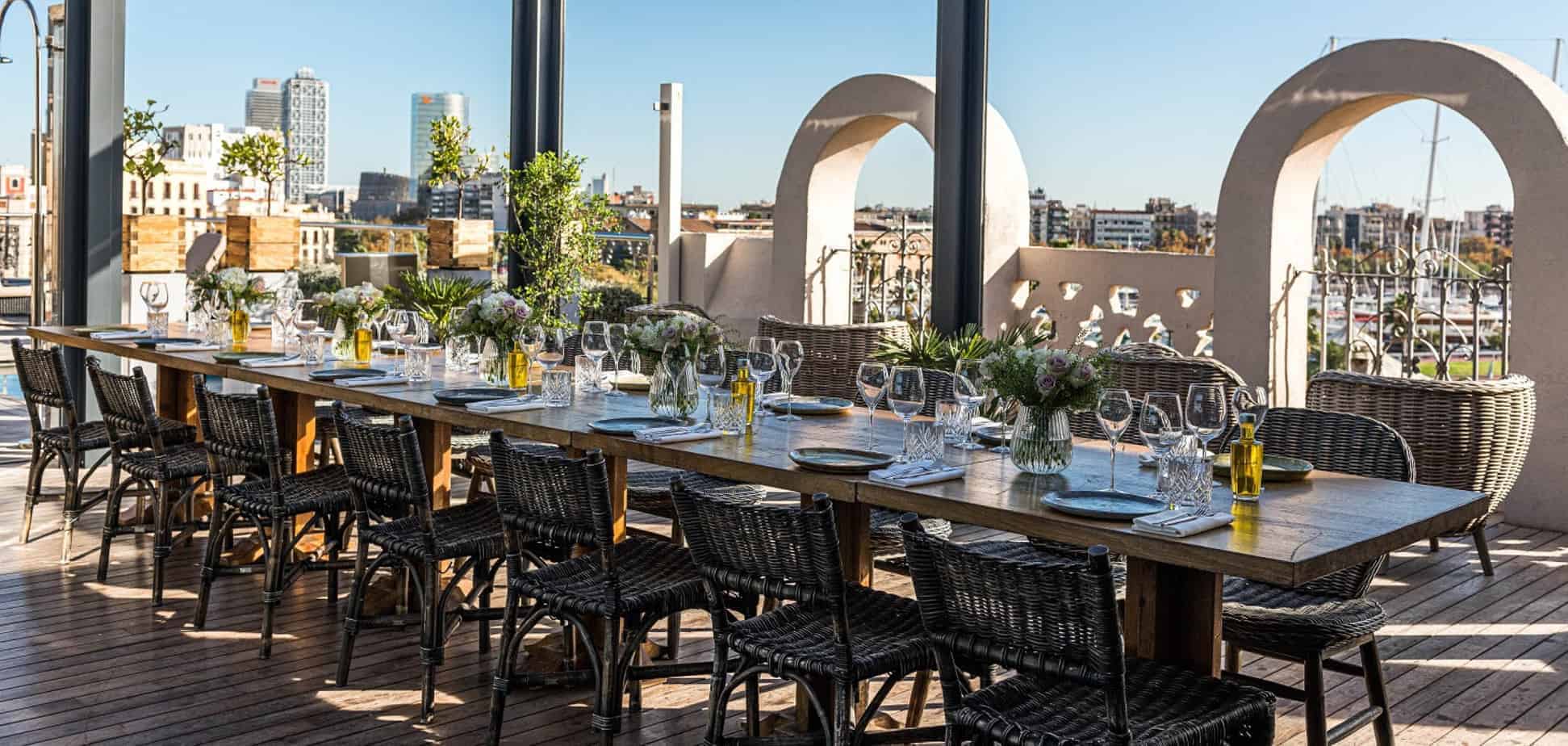 Idyllic rooftop terrace for remarkable events