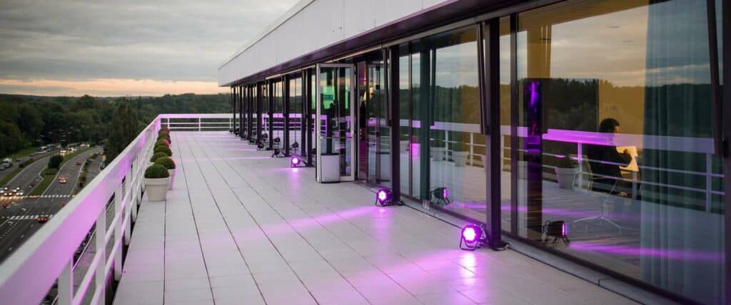Luminous event venue with marvelous rooftop terrace