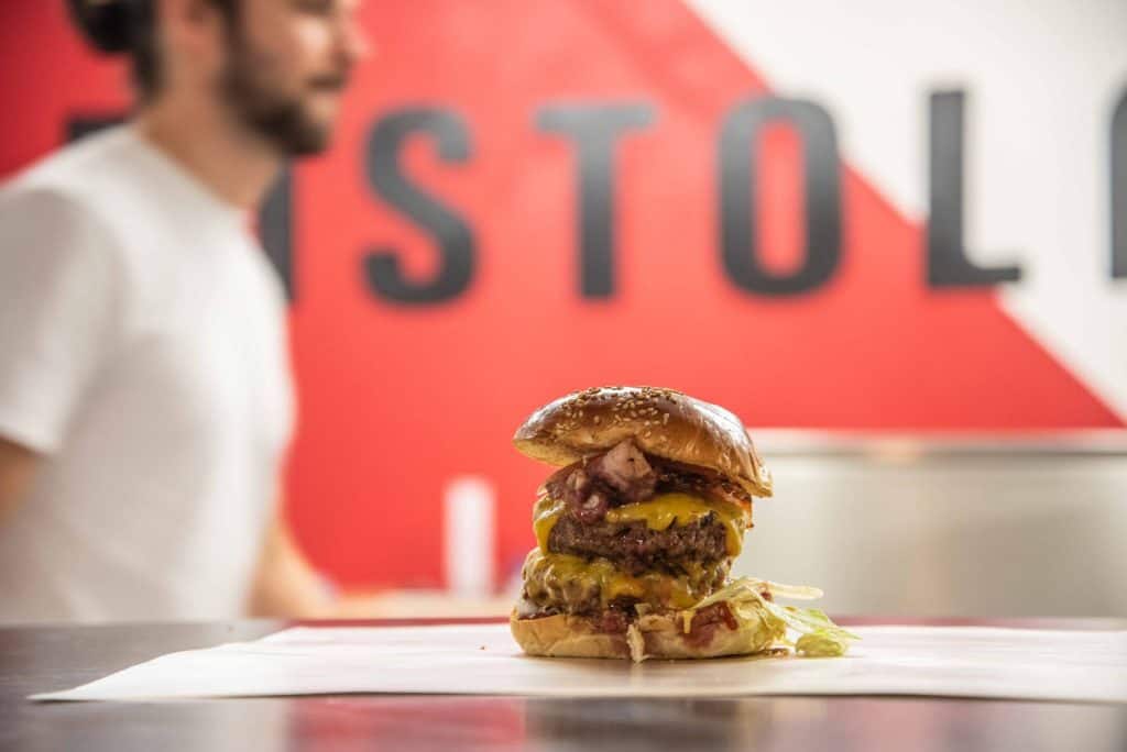Authentic street burgers for take away