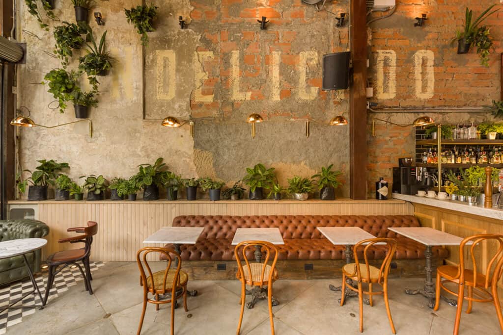 Offbeat restaurant with a rugged charm