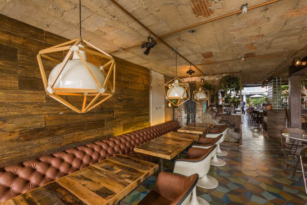 Offbeat restaurant with a rugged charm