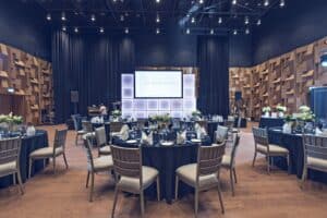 Luxurious event space with quirky interiors