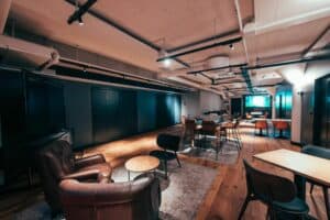 Off-beat event space for intimate gatherings