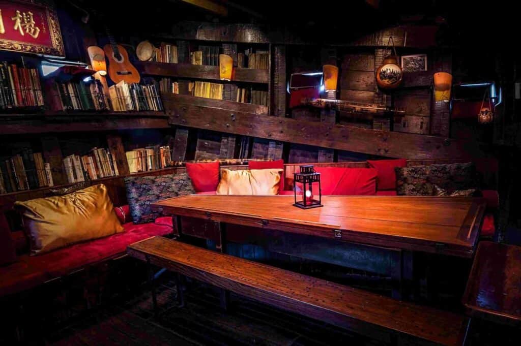 Eccentric event space for intimate gatherings featuring quirky and colourful interiors.
